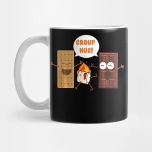 Group Hug Funny Smores Chocolate Marshmallow Camping Mug